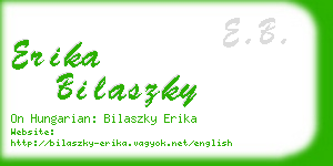 erika bilaszky business card